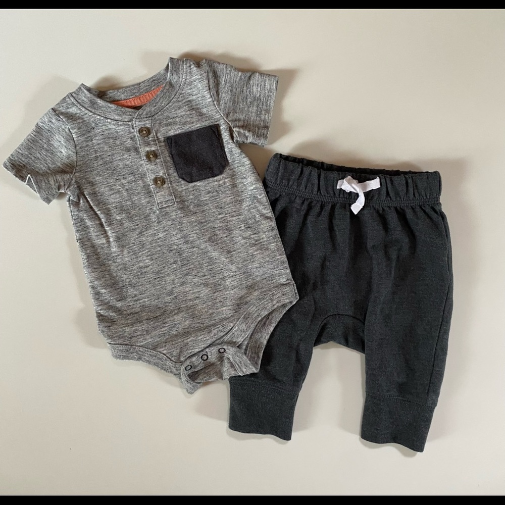 Cat & Jack Newborn Outfit Heather Gray